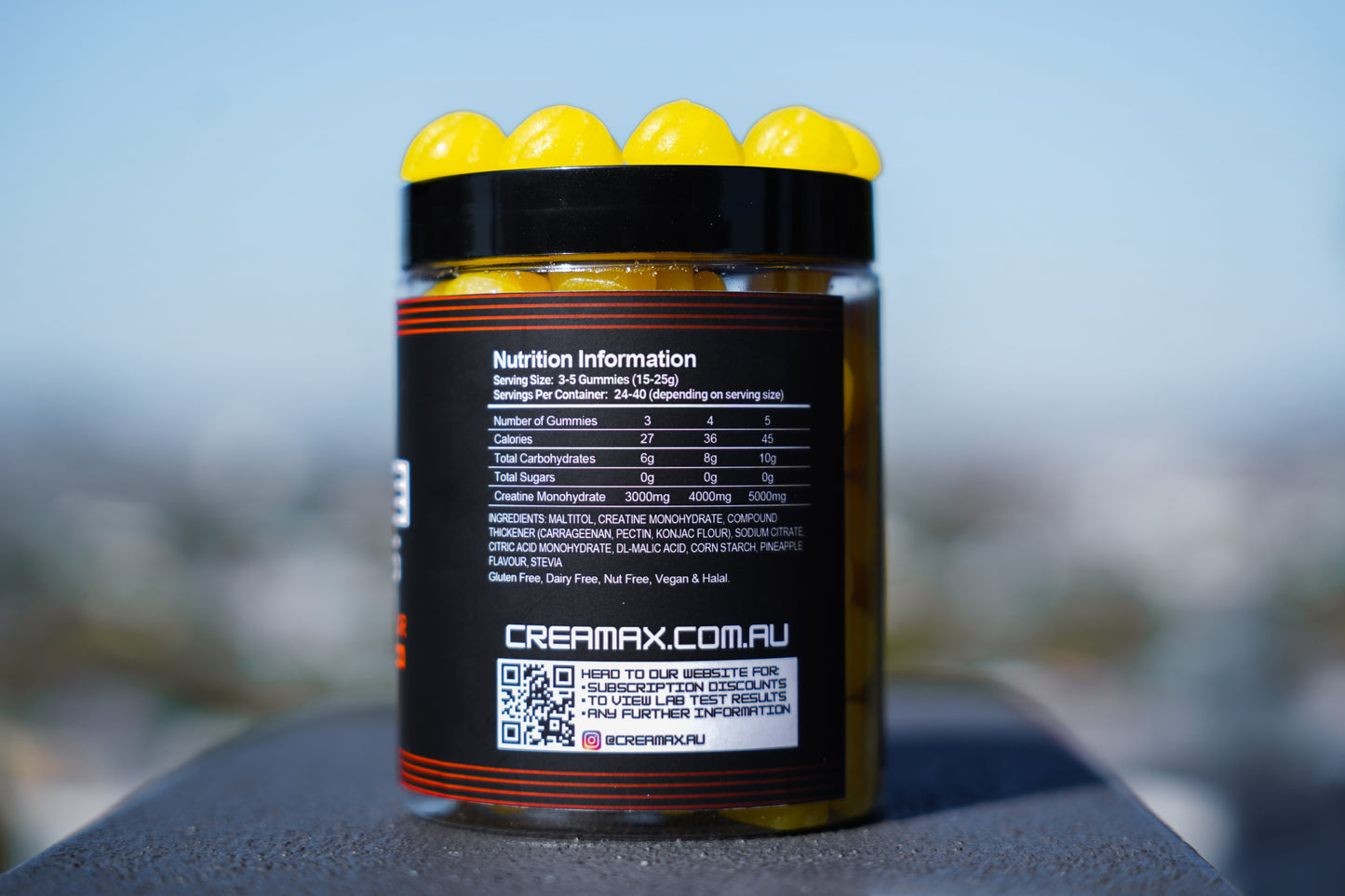 Pineapple Creatine Gummies (Tub of 120)